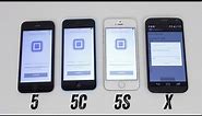 iPhone 5s vs iPhone 5c vs iPhone 5 vs Moto X Benchmark Test (Geekbench)