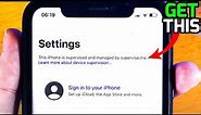 How To Supervise iPhone, iPad, iPod WITHOUT LOSING DATA (Windows/Mac) (Any iOS)
