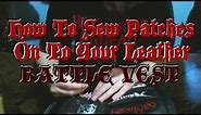 How To Sew Patches On Leather