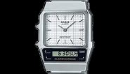 AQ800E-7A | Vintage Silver Stainless Steel Watch | CASIO