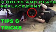 Axle u bolt Replacement, How to Replace U Bolts and U Bolt Plates on a Leaf Spring