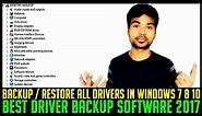 HOW TO BACKUP DRIVER IN WINDOWS 7 8 10 and RESTORE BACK | BEST BACKUP SOFTWARE 2017 | PC REPAIR