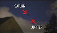 Look for the Great Conjunction of Jupiter & Saturn NOW