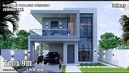 House Design | Simple House | 7m x 9m 2 Storey | 4 Bedrooms
