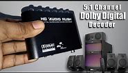 HD Audio Rush 5.1 Dolby Digital Decoder || Optical To RCA 5.1 Converter Review