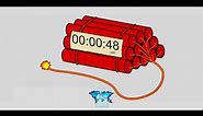 Countdown dynamite timer 1 MINUTE