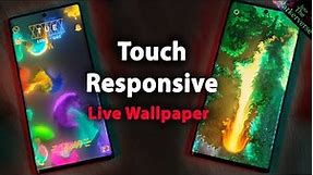 Touch Responsive Live Wallpaper - Colourful Amoled Black Reactive Android Background (How to Get)