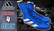 Adidas Box Hog 4 Boxing Shoe REVIEW- LIGHTWEIGHT AND GOOD FOR QUICK FOOTWORK!