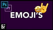 Emoji's in Adobe Premiere
