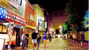 Yokosuka Japan Night Walk 4K | Dobuita Street | The Honch