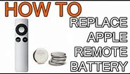 How to Replace Battery on Apple Remote