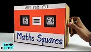 DIY Maths Squares Machine - Maths Working Model | Easy Maths Project For Exhibition | Maths Model