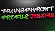Transparent PSN Profile Colours (PS3/CFW)