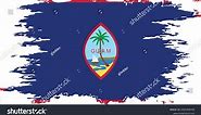 Guam Flag Grunge Brush Color Image Stock Vector (Royalty Free) 2265498769 | Shutterstock