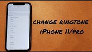 iPhone 11 how to change ringtone