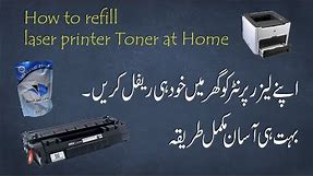 Refill at Home HP Laser-jet 1320 Printer Tonner Refill | Tutorial