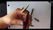 1. Pointed Pen Calligraphy 101: About nibs and oblique holders