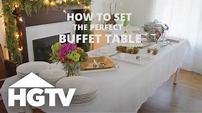 How to Set a Buffet Table | HGTV