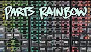 The Parts Rainbow: Hacking a Cheap Harbor Freight Parts Organizer