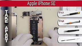 How to disassemble 📱 Apple iPhone SE (A1662 A1723 A1724) Take apart Tutorial