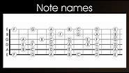 Guitar note names - learn the names of the notes on a guitar in 4 easy steps