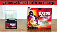 How to setup Exide Battery | Exide Motorcycle Battery | Own Installation | Hasib Hrz