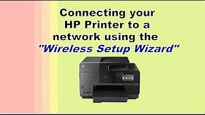 Connecting printer to a network using "Wireless Setup Wizard"