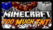 Minecraft Mod Review: TOO MUCH TNT! (10 New TNT Types + Gunpowder Block!)