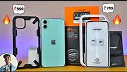 Best Case and Screen Protector for iPhone 11 | iPhone 11 Best Back Cover and Tempered Glass India 🔥🔥