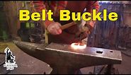 Forge welded belt buckle