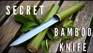 Making a secret BAMBOO KNIFE