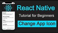 React Native tutorial #61 Change app icon for android app