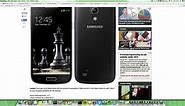 NEW Samsung Galaxy S4 Black Edition Galaxy S4 Mini Black Edition Faux Leather Back!