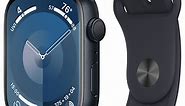 Apple Watch Series 9 GPS 45mm Midnight Aluminum Case with M/L Midnight Sport Band - MR9A3LW/A