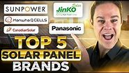 TOP 5 solar panel brands and manufacturers 2023