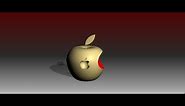 How to create a 3D apple logo using Autocad
