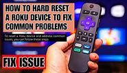 YMA PRO TECH - How to hard reset a Roku device to fix...