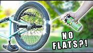 Filling a Bicycle Tire with EXPANDING FOAM!