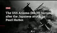 Rarely seen photos of the USS Arizona, sunk Dec. 7, 1941, in Pearl Harbor