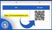 How to Create a QR Code in Excel (Free and Simple)