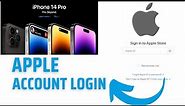 How to Access Your Apple Account Online? Guide to Apple ID Login Online Sign In