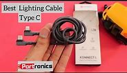 Best Lightning (Apple)cable Unboxing And Review ,Portronics Konnect L 20W PD Quick Charge Type-C