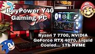 iBuyPower Y40 PC Ryzen 7 7700 NVIDIA GeForce RTX 4070 1TB NVMe Liquid Cooled