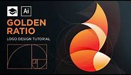 How to design a logo with golden Ratio #3 | Adobe Illustrator Tutorial