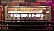 1976 Pioneer SX-650 vintage stereo receiver walkthrough and review