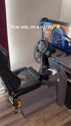 I’ll be honest the ole 6.5 skar can take some abuse lol.#subwoofer #racingsimulator#simracingsetup