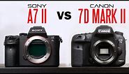 Sony A7 II Vs Canon 7D Mark ii Camera Comparison