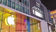 Customers Experience iPhone 15 Series at Apple's Fagship Store in Shanghai