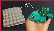 How to make a crafting tortoise with egg cartons | DIY turtle making