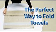Gain Shelving Space w/ this Towel Folding Trick: Closet Organizing 101